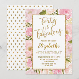 40e verjaardag van de 40e verjaardag van Veertig e Kaart