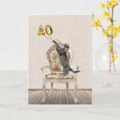 40e verjaardag van de ballonnen en de kat van de t kaart (Gele Bloem)