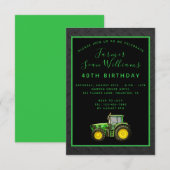 40e verjaardag van de boer kaart (Voorkant / Achterkant)