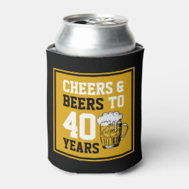 40e verjaardag van de Cheers & Beers tot 40 jaar Blikjeskoeler