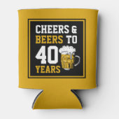 40e verjaardag van de Cheers & Beers tot 40 jaar Blikjeskoeler (Voorkant)