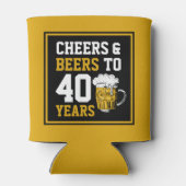 40e verjaardag van de Cheers & Beers tot 40 jaar Blikjeskoeler (Achterkant)