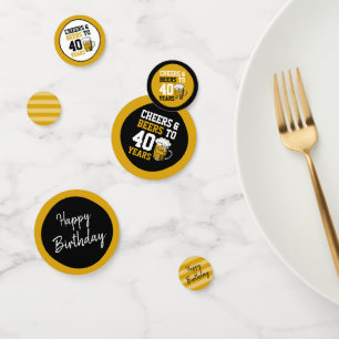 40e verjaardag van de Cheers & Beers tot 40 jaar Confetti