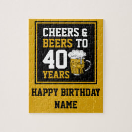 40e verjaardag van de Cheers & Beers tot 40 jaar Legpuzzel