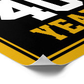 40e verjaardag van de Cheers & Beers tot 40 jaar Poster (Hoek)