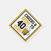 40e verjaardag van de Cheers & Beers tot 40 jaar Servet (Hoek)