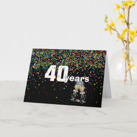 40e verjaardag van de conferentie kaart (Gele Bloem)