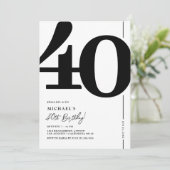 40e verjaardag van de Elegant-partij Kaart (Staand voorkant)