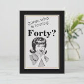 40e verjaardag van de feoia feodi Birthday Kaart (Staand voorkant)