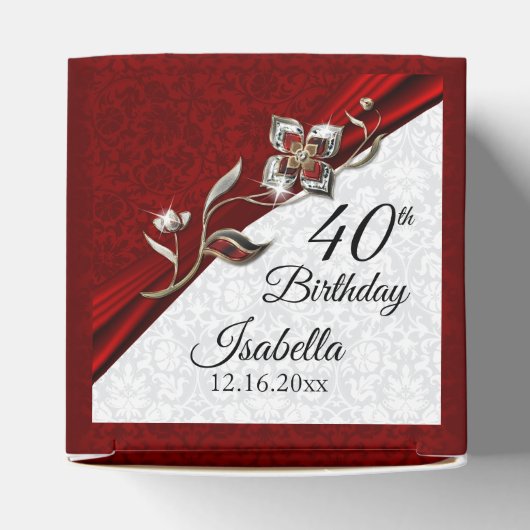 40e verjaardag van de Floral Bedankdoosjes (Bovenkant)