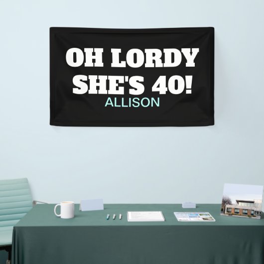 40e verjaardag van de funny Party decor Banner (Beurs)