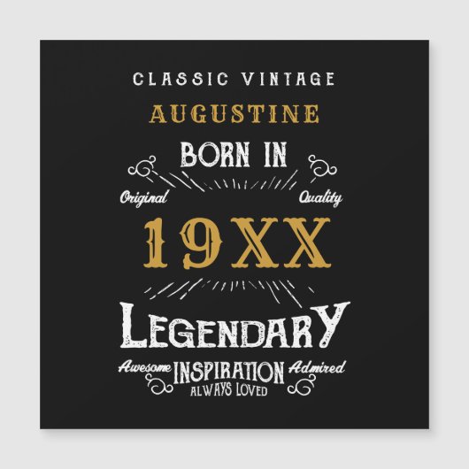 40e verjaardag van de geboorte: Magnetic Black Gol (Voorkant)