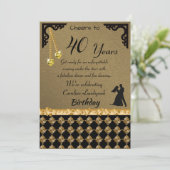 40e verjaardag van de Gele Pareltjes van het Hart  Kaart (Staand voorkant)