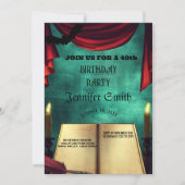 40e verjaardag van de Gothic Red-uitnodiging Kaart (Voorkant)