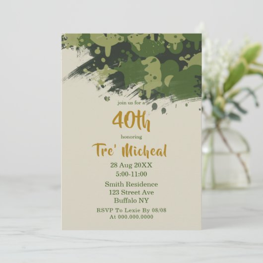 40e verjaardag van de Groene Camouflage van het le (Staand voorkant)