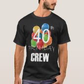 40e verjaardag van de Mannen T-Shirt van de 40-par (Voorkant)