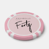 40e verjaardag van de moderne veertigste poker chips (Enkel)