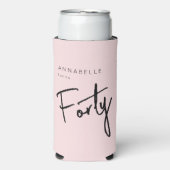 40e verjaardag van de moderne veertigste seltzer blikjeskoeler (Seltzer Voorkant)