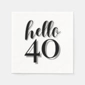 40e verjaardag van de Moderne verjaardag van de ve Servet (Voorkant)