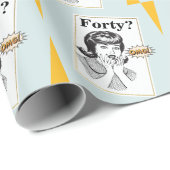 40e verjaardag van de OCM Funny Womans Birthday Cadeaupapier (Rol Hoek)
