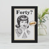 40e verjaardag van de OCM Funny Womans Birthday Kaart (Staand voorkant)