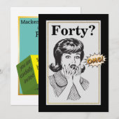 40e verjaardag van de OCM Funny Womans Birthday Kaart (Voorkant / Achterkant)