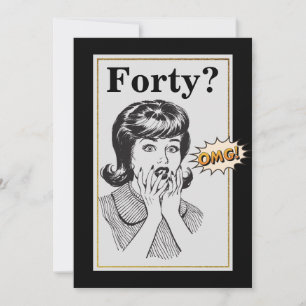 40e verjaardag van de OCM Funny Womans Birthday Kaart