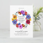 40e verjaardag van de oplichting van de flora en f kaart (Staand voorkant)