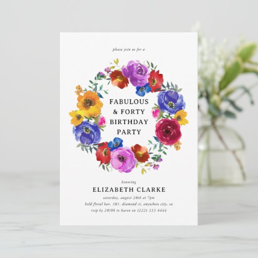 40e verjaardag van de oplichting van de flora en f kaart (Staand voorkant)