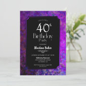 40e verjaardag van de Paarse en Zwarte Partij Kaart (Staand voorkant)