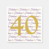 40e verjaardag van de partij Veertig en Fabulous E Servet (Voorkant)