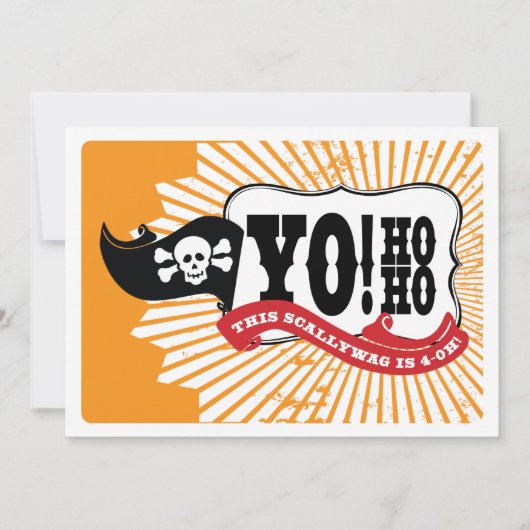 40e verjaardag van de piratenpartij - "Yo Ho Ho" Kaart (Voorkant)