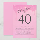 40e verjaardag van de roze grijze partij kaart (Voorkant / Achterkant)