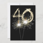 40e verjaardag van de Sparklers Kaart (Voorkant)