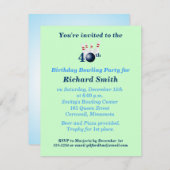 40e verjaardag van de uitnodiging van de Bowling P (Voorkant / Achterkant)