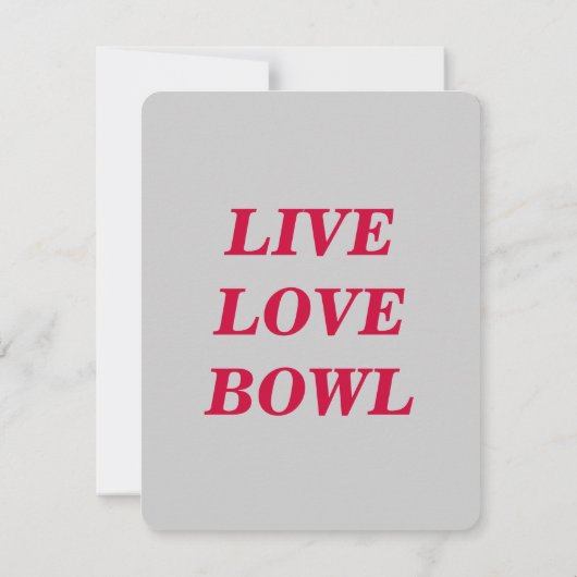 40e verjaardag van de uitnodiging van de Bowling P (Achterkant)