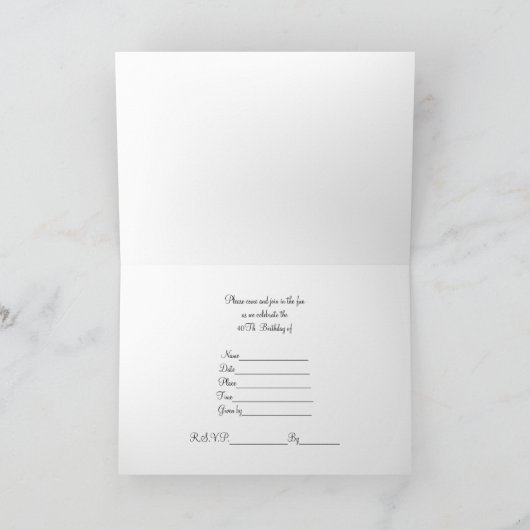 40e verjaardag van de uitnodiging van de partij va (Binnen)