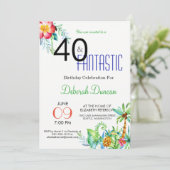 40e verjaardag van de uitnodiging van de Tropische (Staand voorkant)