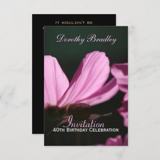 40e verjaardag van de viering van Cosmos Custom In Kaart (Voorkant / Achterkant)