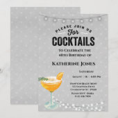 40e verjaardag van de vrouwencocastaart kaart (Voorkant / Achterkant)