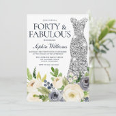 40e verjaardag van de zeemacht en de witte zilver kaart (Staand voorkant)