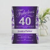 40e verjaardag van de Zilveren Paars Kaart (Staand voorkant)