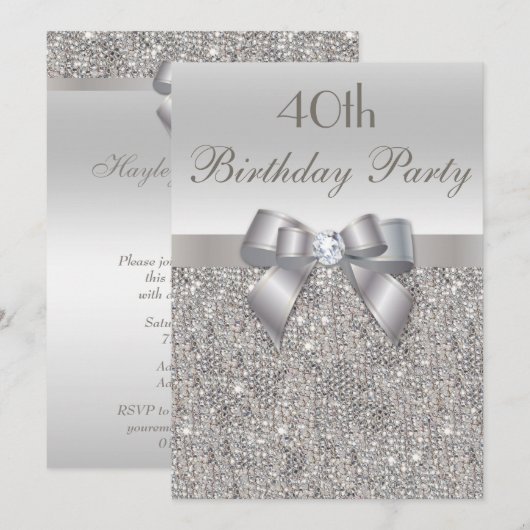 40e verjaardag van de Zilveren van de Partij, Bow Kaart (Voorkant / Achterkant)