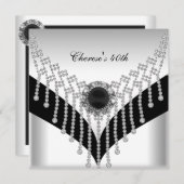 40e verjaardag van de zwarte diamantjood kaart (Voorkant / Achterkant)