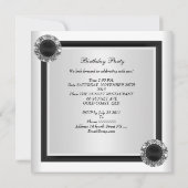 40e verjaardag van de zwarte diamantjood kaart (Achterkant)