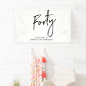 40e verjaardag van de zwarte & witte feestdag Welk Spandoek (Insitu)