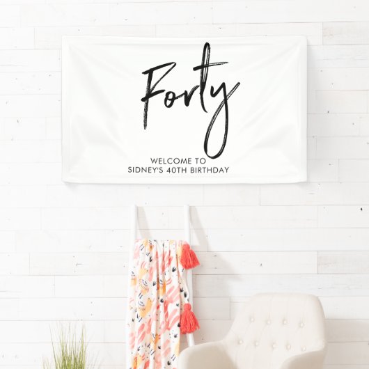 40e verjaardag van de zwarte & witte feestdag Welk Spandoek (Insitu)