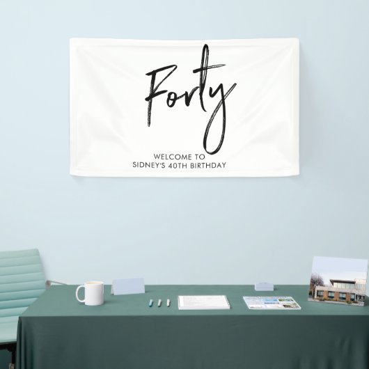 40e verjaardag van de zwarte & witte feestdag Welk Spandoek (Beurs)