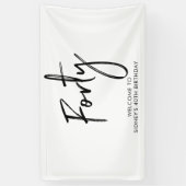 40e verjaardag van de zwarte & witte feestdag Welk Spandoek (Verticaal)