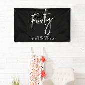 40e verjaardag van de zwarte & witte feestdag Welk Spandoek (Insitu)